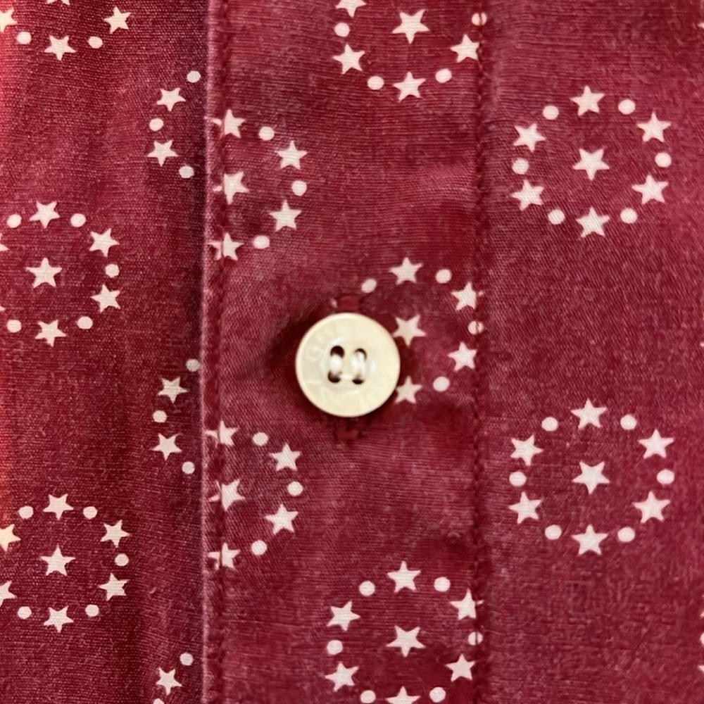 Vintage Guess by Marciano Dots Stars Print Long Sleeve Unique Mens Cotton XL - Picture 6 of 9